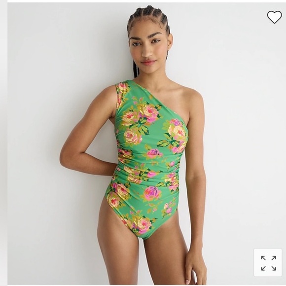 J. Crew Other - NWT J. Crew Ruched One-Shoulder Swim in Rose Garden